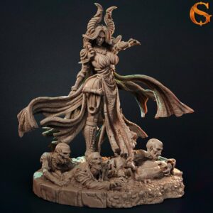 Catalogue sous licence Paleandra, tiefling necromancer